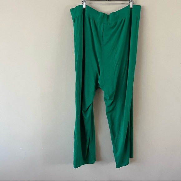 J crew factory 2 piece pajama set Ladies size xxl Green white trim pjs - Picture 8 of 9
